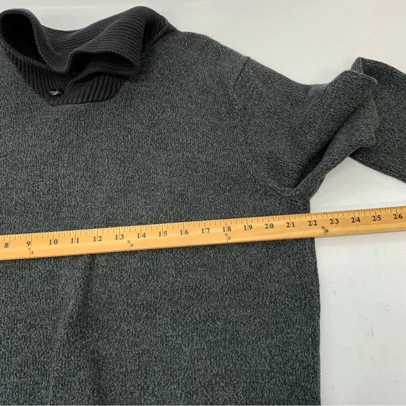Jos A Bank Sweater Men Xl Gray  Long Sleeve 100% Cotton Pull Over Classic Work - Picture 10 of 11